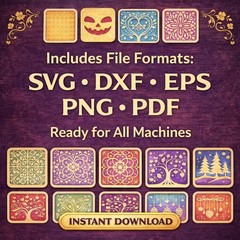 Laser Cut Wall Decor SVG Bundle, 60 Designs, Cricut Glowforge, Digital Download