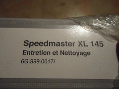 HEIDELBERG,MAINTENANCE & CLEAN SPEEDMASTER XL 145, PART#6G.999.0017/ NEW
