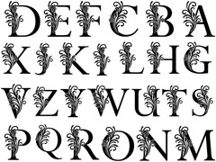 11 Floral Monogram SVG Bundle Alphabet PNG Botanical Split Letter Wedding Cricut