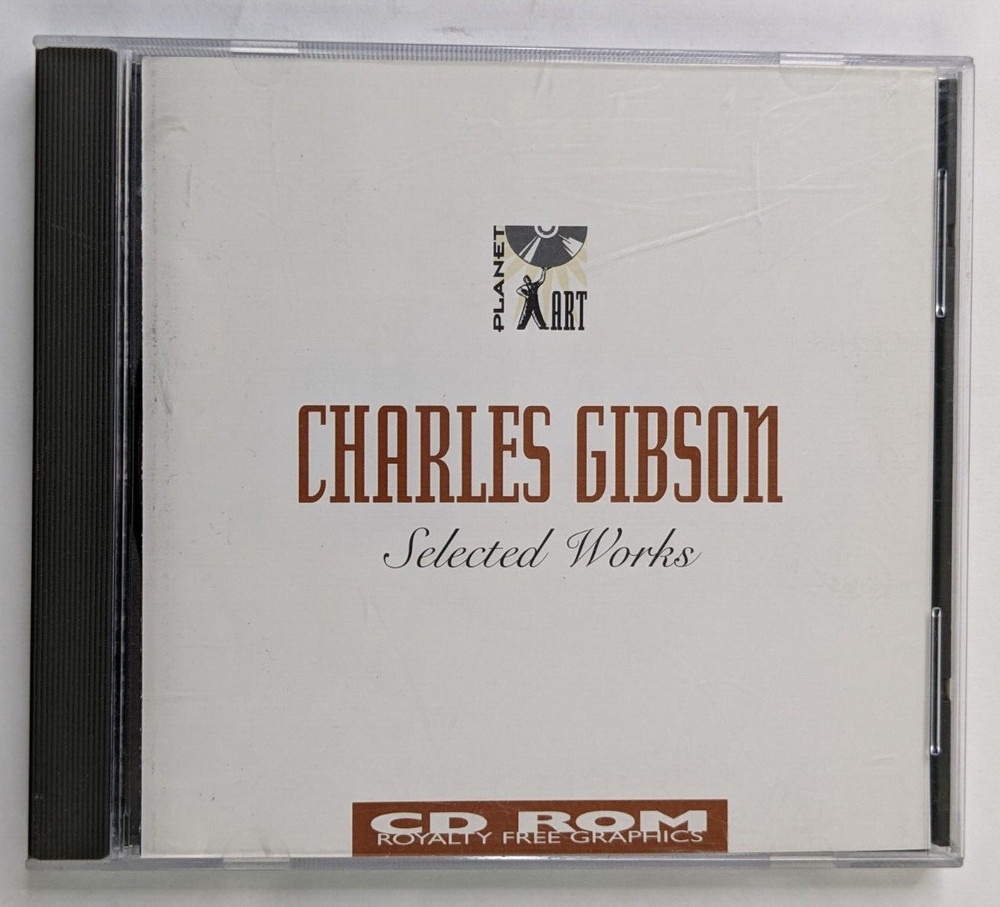 Charles Gibson Works Planet Art Graphics Collection CD Royalty Free Vintage