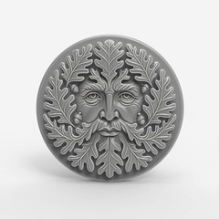 Digital Green Man – STL – 3D Model for CNC / 3D Print