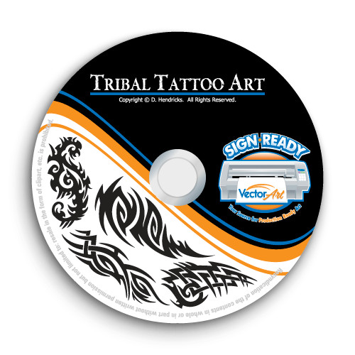 TRIBAL TATTOO CLIPART -VECTOR CLIP ART IMAGES -VINYL CUTTER PLOTTER GRAPHICS CD