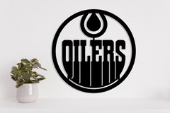 Edmonton Oilers metal laser cut vector files dxf, svg, eps. ai, pdf, png