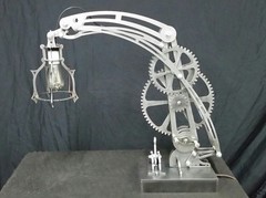 Steampunk STEEL lamp pattern dxf format CNC file for PLASMA cutting on CD