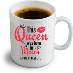This Queen Was Born in March, March Birthday, SVG, PNG, Cricut Digital Files