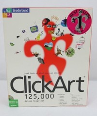Click Art 125,000 Print Shop Deluxe Image Clip Animations Photo Sound Win 3.1 95