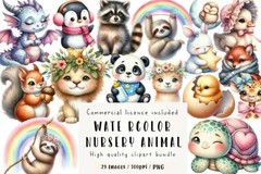50 Mega Clipart Bundle PNG 1000+ Files, Watercolor Sublimation, Digital Download