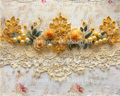 Digital Download Clip Art “LACE, PEARLS & PRECIOUS STONES”, pack of 40