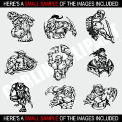 GOBLINS CLIPART-VECTOR CLIP ART-VINYL CUTTER PLOTTER IMAGES & TSHIRT GRAPHICS CD