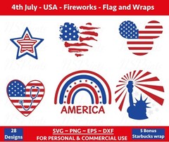 4th of July Family SVG Bundle, patriotic svg, america svg, USA, fourth of july