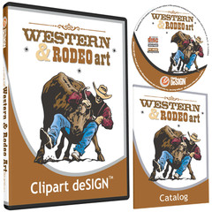 COWBOY RODEO HORSE CLIPART-VINYL CUTTER PLOTTER IMAGES-EPS VECTOR CLIP ART CD