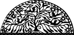 Birds on the tree Arch Wall Art – DXF SVG DWG PDF CNC Plasma Laser Wood Router