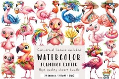 50 Mega Clipart Bundle PNG 1000+ Files, Watercolor Sublimation, Digital Download