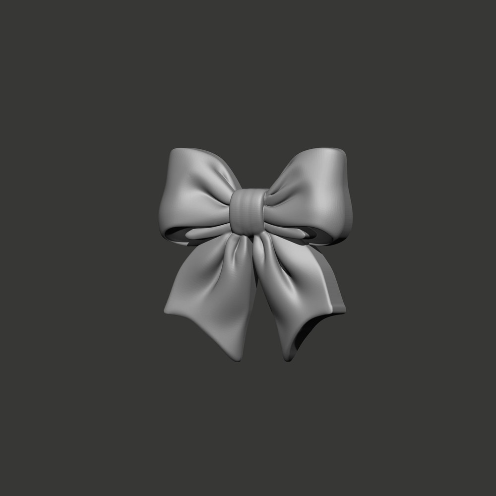 Bow Ribbon Wood Carving Design – 3D STL CNC File