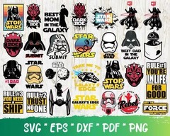 Baby Yoda SVG Bundle – Star Wars Cut Files for Cricut, Silhouette & Laser Cut