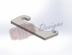 Cat IT28 Loader Quick Attachment Block Blank Bracket DXF Design