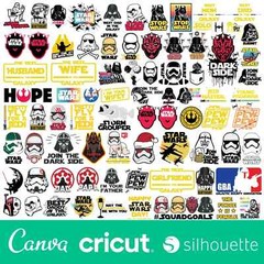 Best For T shirt&Mug Printing 1000 star wars Svg Png Bundle clipart Eps Dxf File