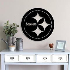 Pittsburgh Steelers badge laser cut vector files dxf, svg, eps. ai, pdf, png