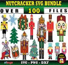 Nutcracker SVG Bundle, SVG Files for Print & Cricut, Silhouette & Laser Cutting