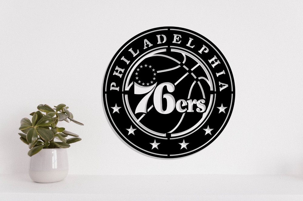Philadelphia 76ers Laser Cut file dxf, svg, eps. ai, pdf, png Ready to cut