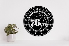 Philadelphia 76ers Laser Cut file dxf, svg, eps. ai, pdf, png Ready to cut
