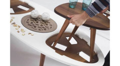 cafe crossed table cnc cutting autocad & artcam DXF .ART Active