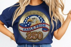 250th Anniversary Patriotic Eagle PNG Bundle USA Designs, Digital Download