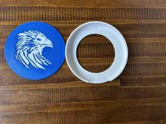 Majestic Eagle Coaster with Holder STL files for 3d printing and CNC Router