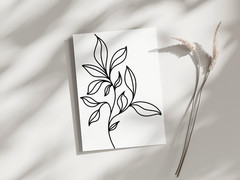 85 Floral Line Art SVG Bundle Wildflower Minimalist Botanical Cricut Cut Files