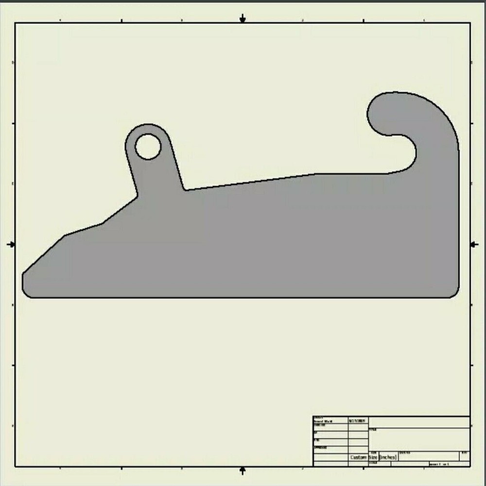 CNC dxf file JRB 418 SERIES Quick Attach loader blanks 644k 724k SHIP via EMAIL