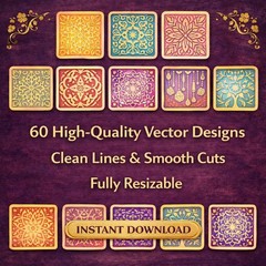 Laser Cut Wall Decor SVG Bundle, 60 Designs, Cricut Glowforge, Digital Download