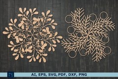 Christmas Wall Decor SVG Bundle, Laser Cut Files, Digital Download