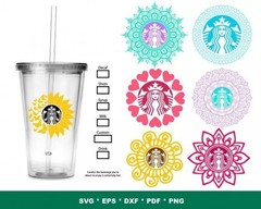 MANDALA STARBUCKS SVG BUNDLE – Coffee Cup Designs for Cricut, Silhouette