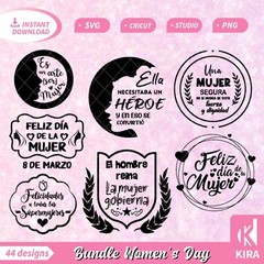 Bundle 44 Women’s Day, March 8 design, Svg, cricut, png, Silhouette file digital