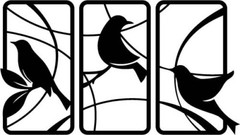 Sparrow Wall Panels – DXF SVG DWG PDF CNC Plasma Laser Wood Router