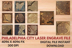 3D Laser Engrave Files Bundle, Engraved Wood Art, Digital Download
