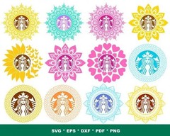 MANDALA STARBUCKS SVG BUNDLE – Coffee Cup Designs for Cricut, Silhouette