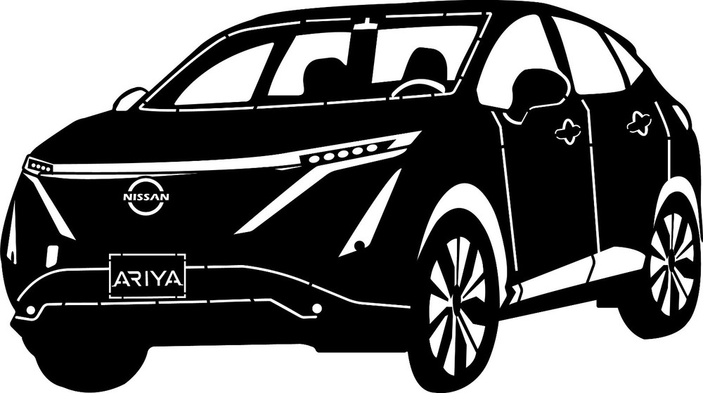 Arya Nissan Car – DXF SVG DWG PDF Vector CNC Plasma Laser cutting files