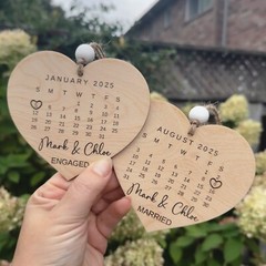 DIGITAL SVG Laser Cut File | Bundle 2025 Entire Year Calendar Keepsake Ornaments