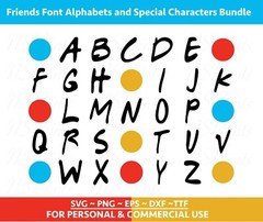 Friends Font TTF, Friends font SVG, Friends digital fonts, Friendship Font Svg