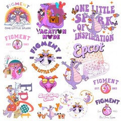 Retro Cartoon Png Bundle, Purple Dragon Png, Cartoon Dragon Png for Sublimation