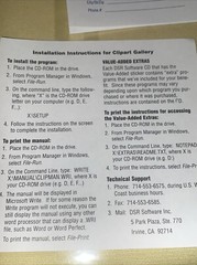 Clipart Gallery Cd-Rom For Windows Year 1994 For 3.1 Or Higher Read