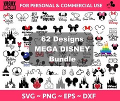 62 Designs MEGA Disneyy Trip SVG Bundle, Family Vacation 2022 SVG, Magicland SVG