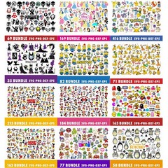 Cartoon Characters Mega Svg Png Bundle, Collecion Chacters Mouse Friends Png