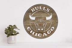 Chicago Bulls metal Laser Cut file dxf, svg, eps. ai, pdf, png Ready to cut