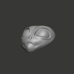 Alien Head – CNC Routing & 3D Print Model – STL + 3MF File for Printer Laser
