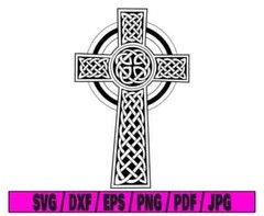 Christianity png, Laser Engraved New Celtic svg, cross dxf, Design Digital File