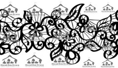 Floral Border SVG Image Clipart Design Vinyl Decal Sticker ** Download ONLY