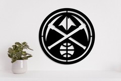 Denver Nuggets badge laser cut vector files dxf, svg, eps. ai, pdf, png