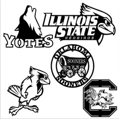 DXF CDR & EPS File For CNC Plasma or Laser Cut – College Sports Logos & Mascots